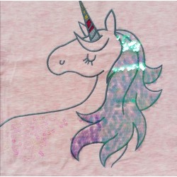  - Kız Çocuk Unicorn Pembe Tişört 2801-050 2
