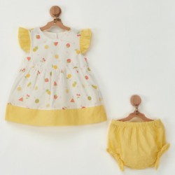 Kız Bebek Elbise 22733 ~ Sarı